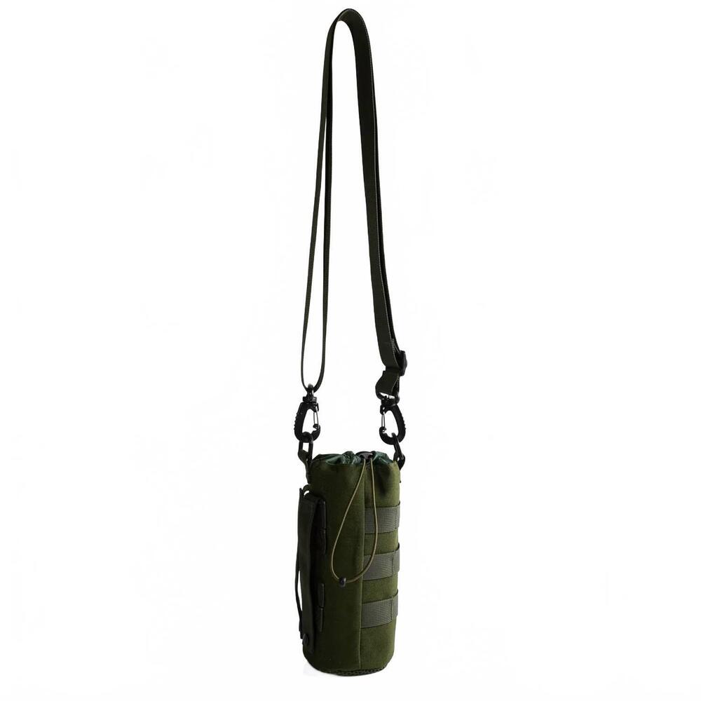NEW SELINI NEW YORK women's tactical water bottle crossbody carrier in green